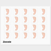 Human Rights Foot Vierkante Sticker (Vel)