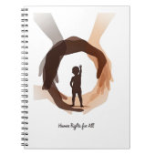 Human Rights for All – Minimal Diversity Circle De Notitieboek (Voorkant)