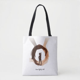 Human Rights for All – Minimal Diversity Circle De Tote Bag