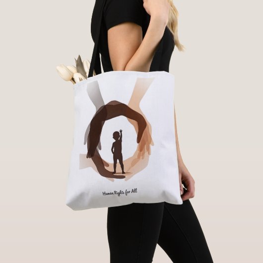 Human Rights for All – Minimal Diversity Circle De Tote Bag (Dichtbij)