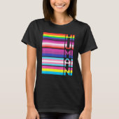 Human Rights Lgbtqia Rainbow Lgbt Flag Support Pri T-shirt (Voorkant)