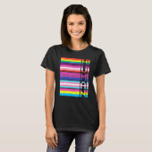 Human Rights Lgbtqia Rainbow Lgbt Flag Support Pri T-shirt (Voorkant volledig)
