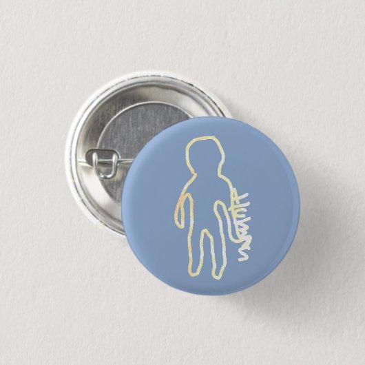 ■□　Human □■ Ronde Button 3,2 Cm (Voorkant /achterkant)