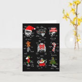 Human Skeleton Anatomy Christmas Medical Student X Kaart (Gele Bloem)