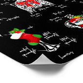 Human Skeleton Anatomy Christmas Medical Student X Poster (Hoek)