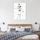 Human Skeleton Canvas Afdruk (Insitu (Slaapkamer))