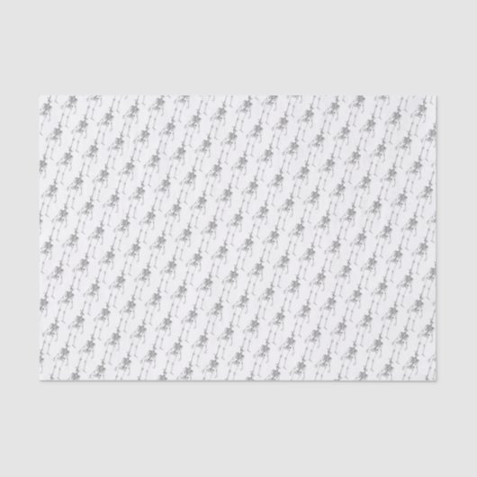 Human Skeleton Horror Gift Wref Tissue Paper Tissuepapier (Voorkant)