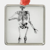 Human Skeleton Metalen Ornament (Voorkant)
