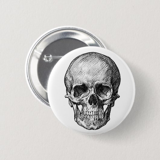 Human Skull Button (Voorkant /achterkant)