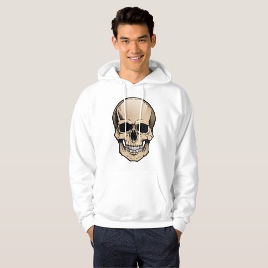 Human Skull Hoodie (Voorkant volledig)
