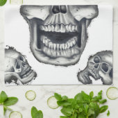 Human Skulls White Kitchen Towels Theedoek (Gevouwen)