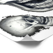 Human Skulls White Poster Art (Hoek)