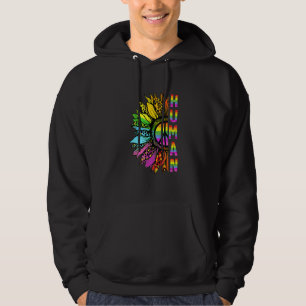 Human Sunflower Rainbow Lgbt Flag Gay Pride Proud Hoodie