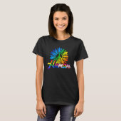 Human Sunflower Rainbow LGBT Flag Gay Pride Proud  T-shirt (Voorkant volledig)