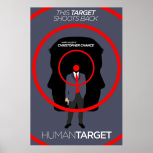 Human Target Christopher Chance TVComic Minimalis Poster