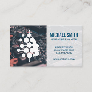 Human Technology Intelligence   printplaat Visitekaartje