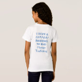 Human Trafficking Awareness Ribbon Angel Shirt (Achterkant volledig)