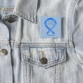 Human Trafficking Awareness Ribbon Custom Pin Vierkante Button 5,1 Cm (In situ)