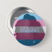 Human Trans Pride Button (Voorkant /achterkant)