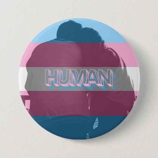 Human Trans Pride Button (Voorkant)