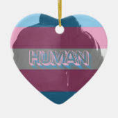 Human Trans Pride Ornament (Voorkant)