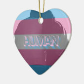 Human Trans Pride Ornament (Links)