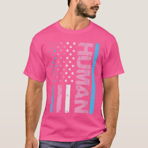 Human Transgender Pride Trans Ally Flag Proud LGBT T-shirt
