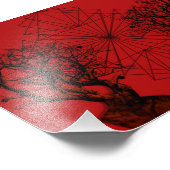 human tree foto afdruk (Hoek)