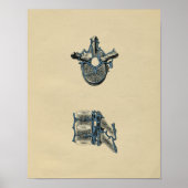 Human Vertebrae Anatomy 1902 Print (Voorkant)