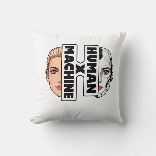 HUMAN x MACHINE Kussen (Voorkant)