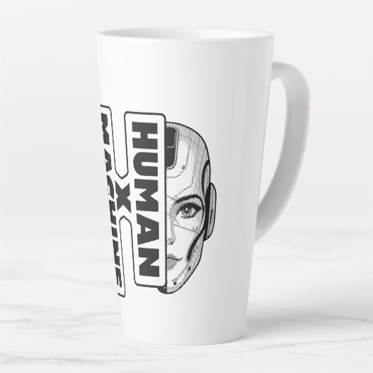 HUMAN x MACHINE Latte Mok (Rechterhoek)