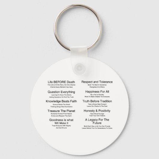 Humandamenten Sleutelhanger (Voorkant)