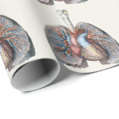  humane anatomie longen hartorganen bloed cadeaupapier (Rol Hoek)