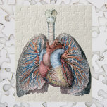 humane anatomie longen hartorganen bloed legpuzzel<br><div class="desc">illustratie van de menselijke gezondheid en anatomietekening met organen,  longen,  bloedvaten,  kransslagader en een hart. Geweldig ontwerp voor wetenschap en biologie geeks.</div>