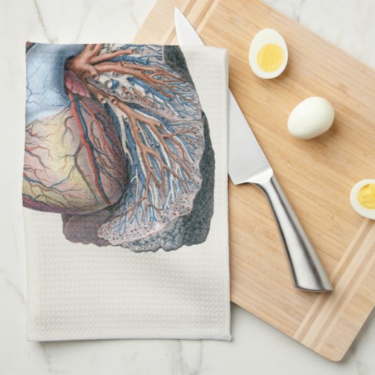  humane anatomie longen hartorganen bloed theedoek (Quarter Fold)