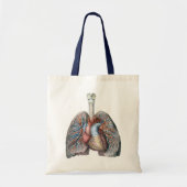 humane anatomie longen hartorganen bloed tote bag (Voorkant)