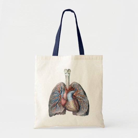 humane anatomie longen hartorganen bloed tote bag (Voorkant)