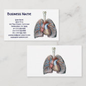  humane anatomie longen hartorganen bloed visitekaartje (Voorkant / Achterkant)