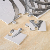  humane anatomie Skelet Skeletribben Botten Legpuzzel (Zijkant)