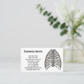 humane anatomie Skelet Skeletribben Botten Visitekaartje (Staand voorkant)