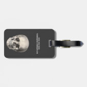  humane anatomische schedel, Halloween Skeleton Bagagelabel (Achterkant horizontaal)