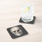 humane anatomische schedel, Halloween Skeleton Bier Onderzetter (Rechterzijde)