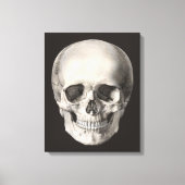 humane anatomische schedel, Halloween Skeleton Canvas Afdruk (Voorkant)