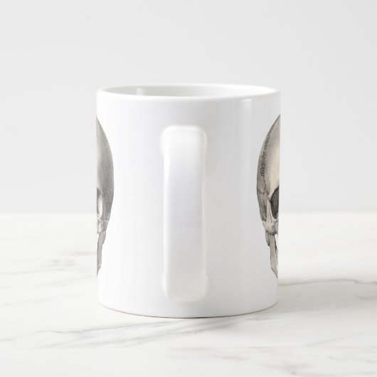  humane anatomische schedel, Halloween Skeleton Grote Koffiekop (Achterkant)