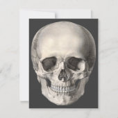  humane anatomische schedel, Halloween Skeleton Kaart (Voorkant)