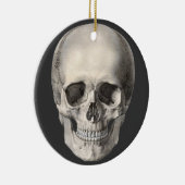  humane anatomische schedel, Halloween Skeleton Keramisch Ornament (Rechts)