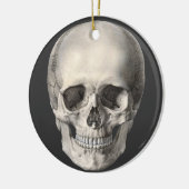  humane anatomische schedel, Halloween Skeleton Keramisch Ornament (Links)