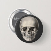 humane anatomische schedel, Halloween Skeleton Ronde Button 5,7 Cm (Voorkant /achterkant)