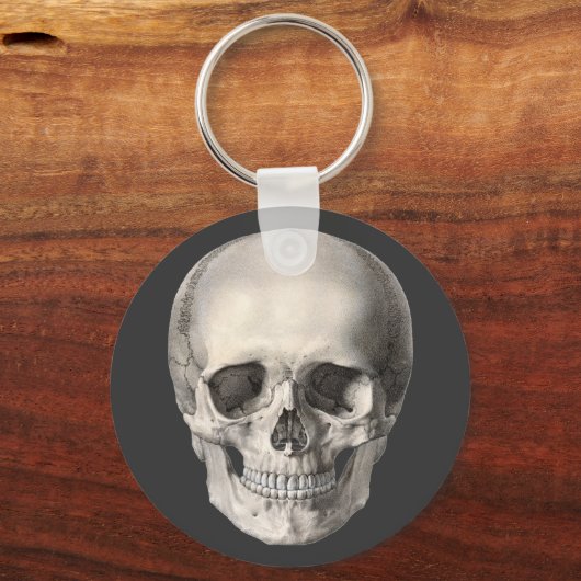  humane anatomische schedel, Halloween Skeleton Sleutelhanger (Achterkant)