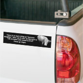 Humane slachtmythe bumpersticker (Op Truck)